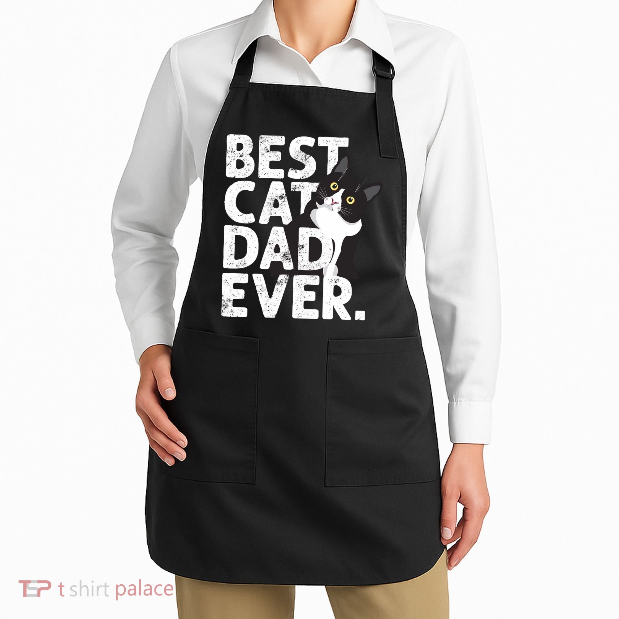 Cat Daddy Father Gift Best Cat Dad Ever Apron