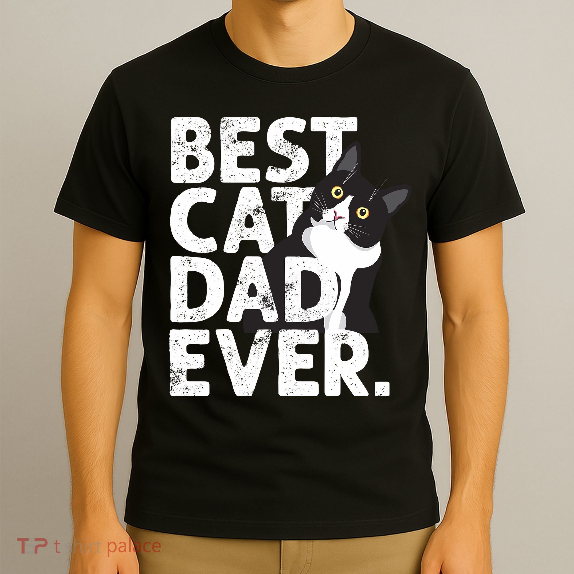 Cat Daddy Father Gift Best Cat Dad Ever T-Shirt