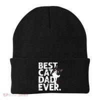 Cat Daddy Father Gift Best Cat Dad Ever Beanie thumb 0
