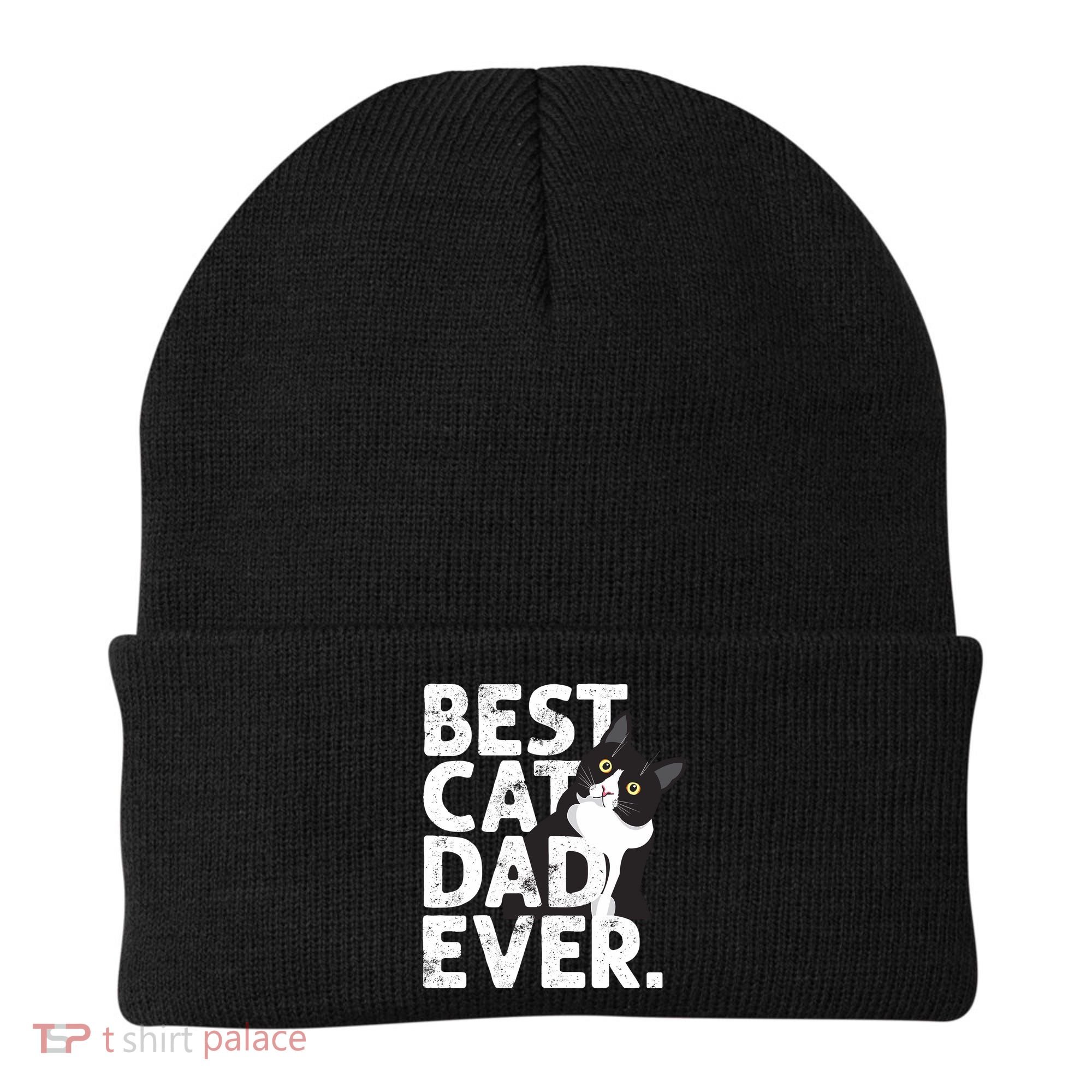 Cat Daddy Father Gift Best Cat Dad Ever Beanie