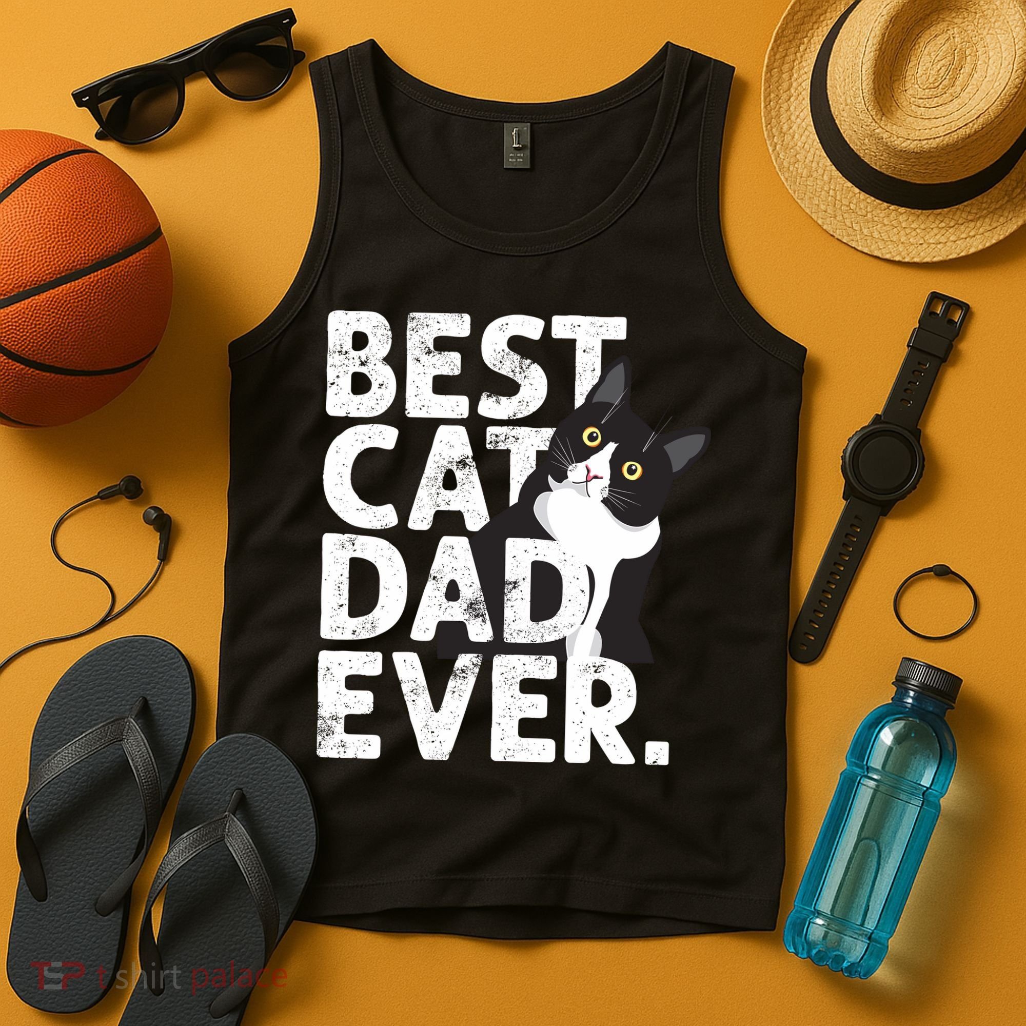 Cat Daddy Father Gift Best Cat Dad Ever Tank Top