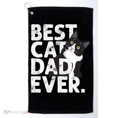 Cat Daddy Father Gift Best Cat Dad Ever Golf Towel
