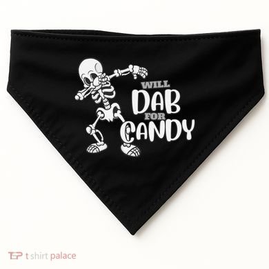 Cute Dab For Candy Halloween Funny USA-Made Doggie Bandana