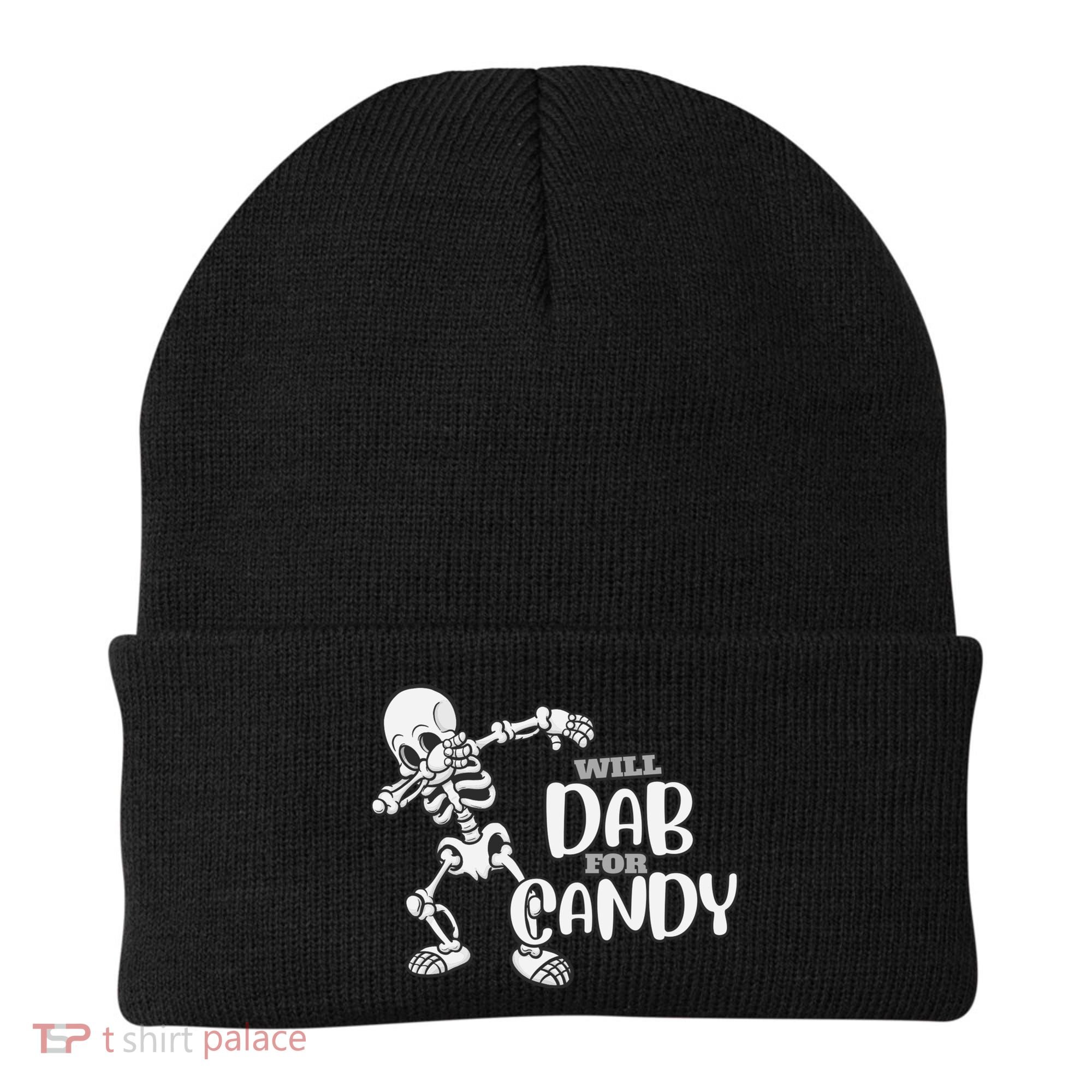 Cute Dab For Candy Halloween Funny Beanie