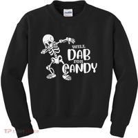 Cute Dab For Candy Halloween Funny Kids Sweatshirt thumb 0