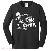 Cute Dab For Candy Halloween Funny Kids Long Sleeve Shirt thumb 0