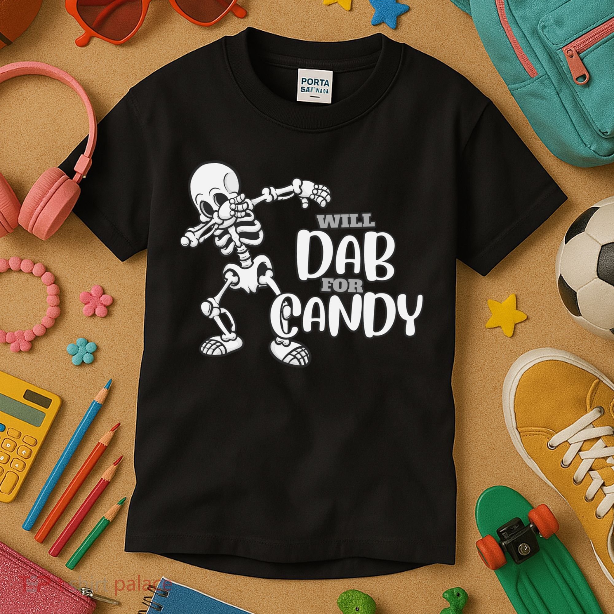 Cute Dab For Candy Halloween Funny Kids T-Shirt