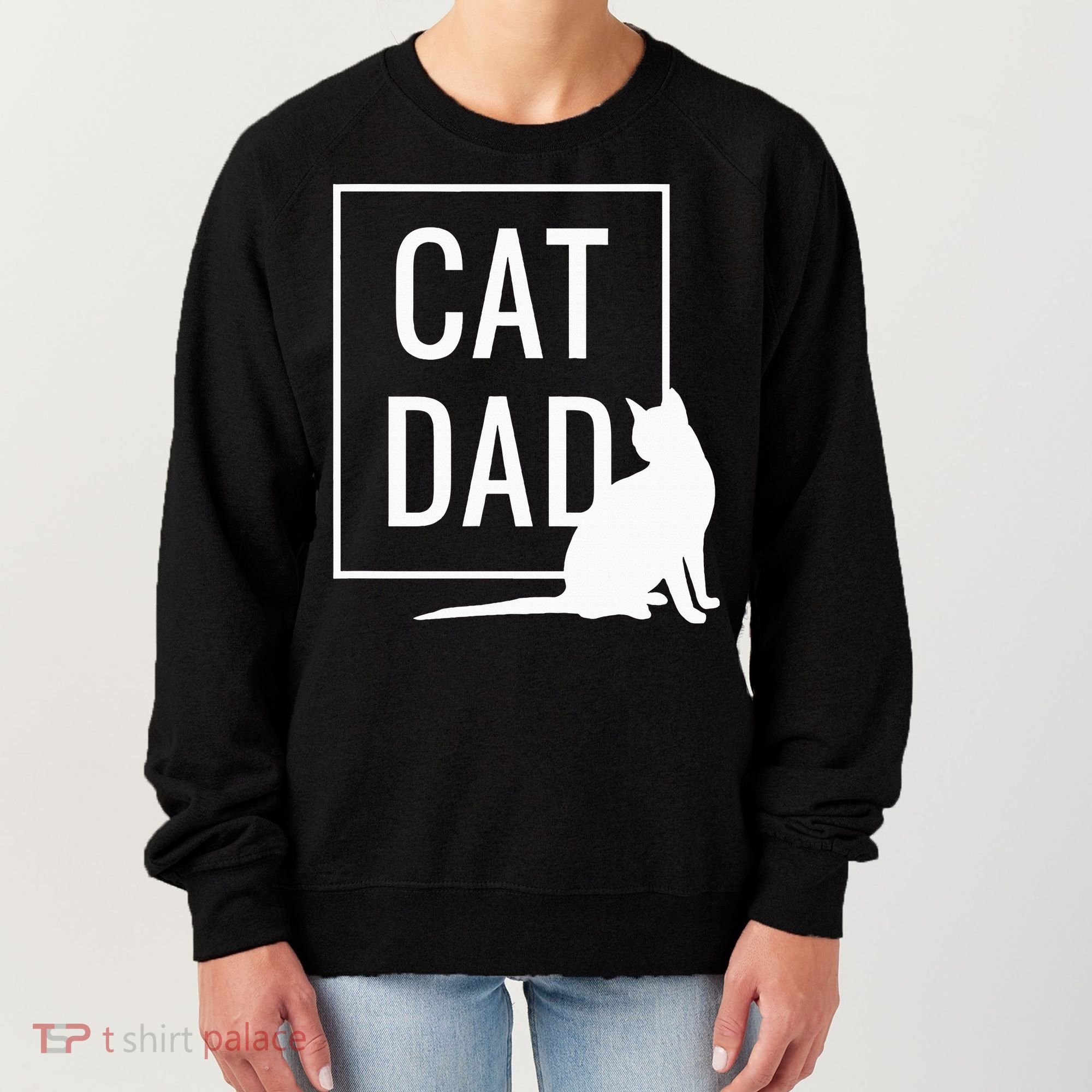 Cat Dad Funny Cat Owner Father Women's Sweatshirt