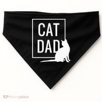 Cat Dad Funny Cat Owner Father USA-Made Doggie Bandana thumb 0