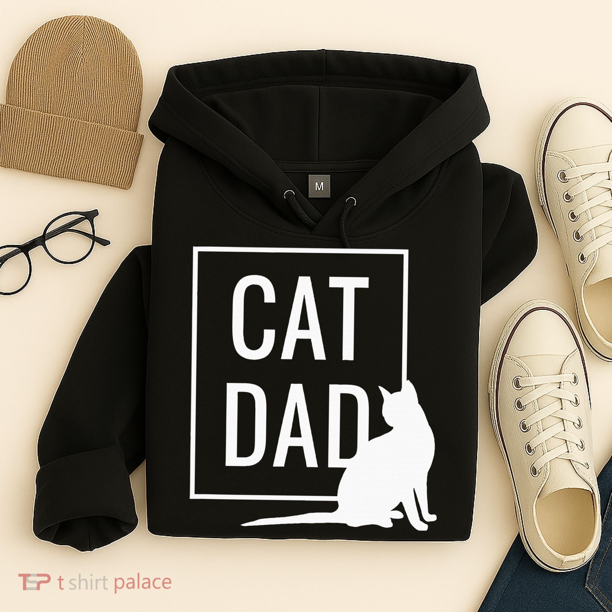 Cat Dad Funny Cat Owner Father Hoodie