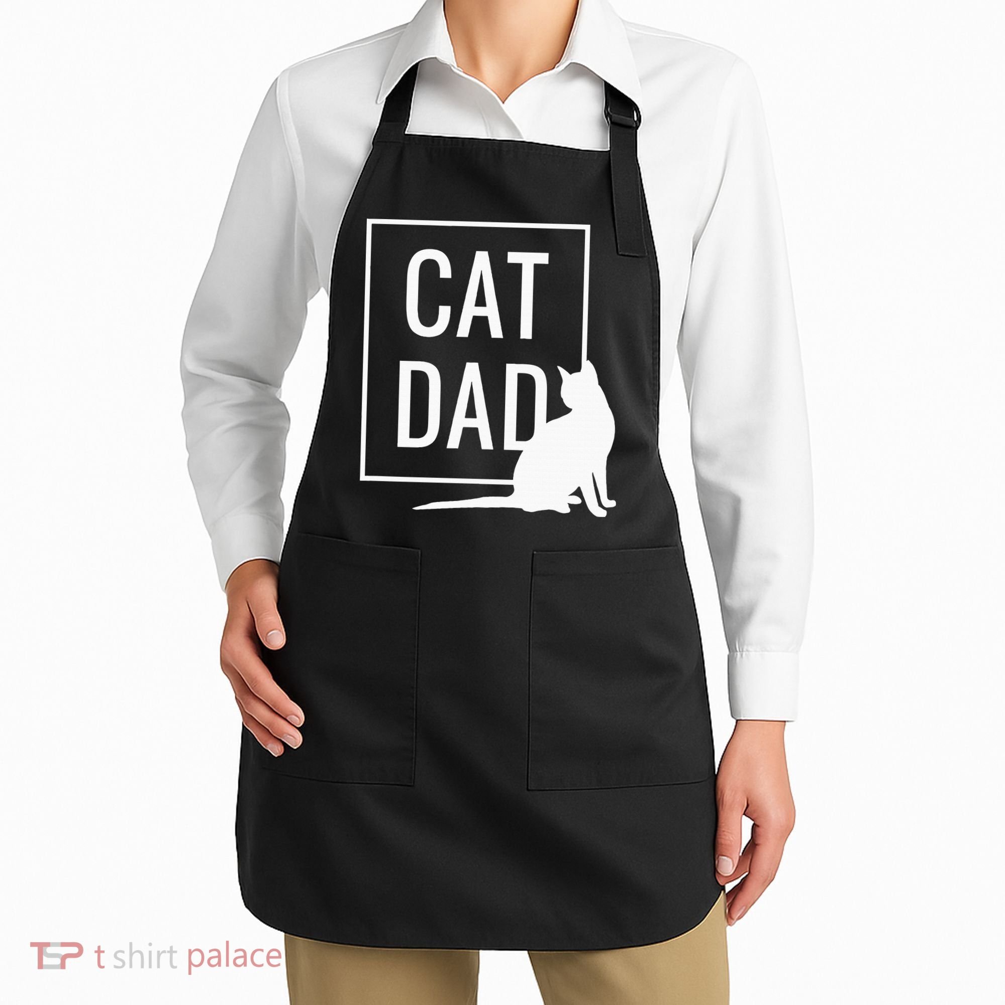 Cat Dad Funny Cat Owner Father Apron