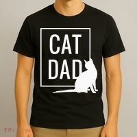 Cat Dad Funny Cat Owner Father T-Shirt thumb 3