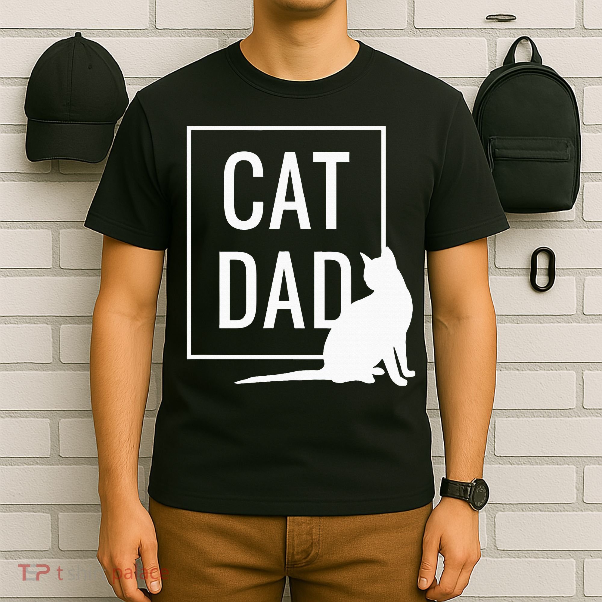 Cat Dad Funny Cat Owner Father T-Shirt