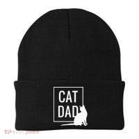 Cat Dad Funny Cat Owner Father Beanie thumb 0