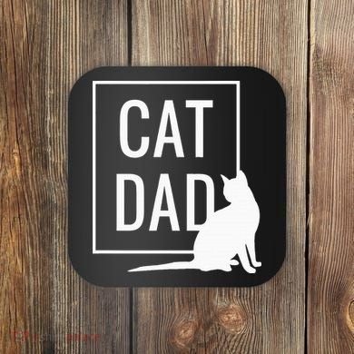 Cat Dad Funny Cat Owner Father Coaster