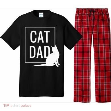 Cat Dad Funny Cat Owner Father Pajama Set
