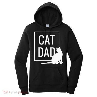 Cat Dad Funny Cat Owner Father Women's Hoodie