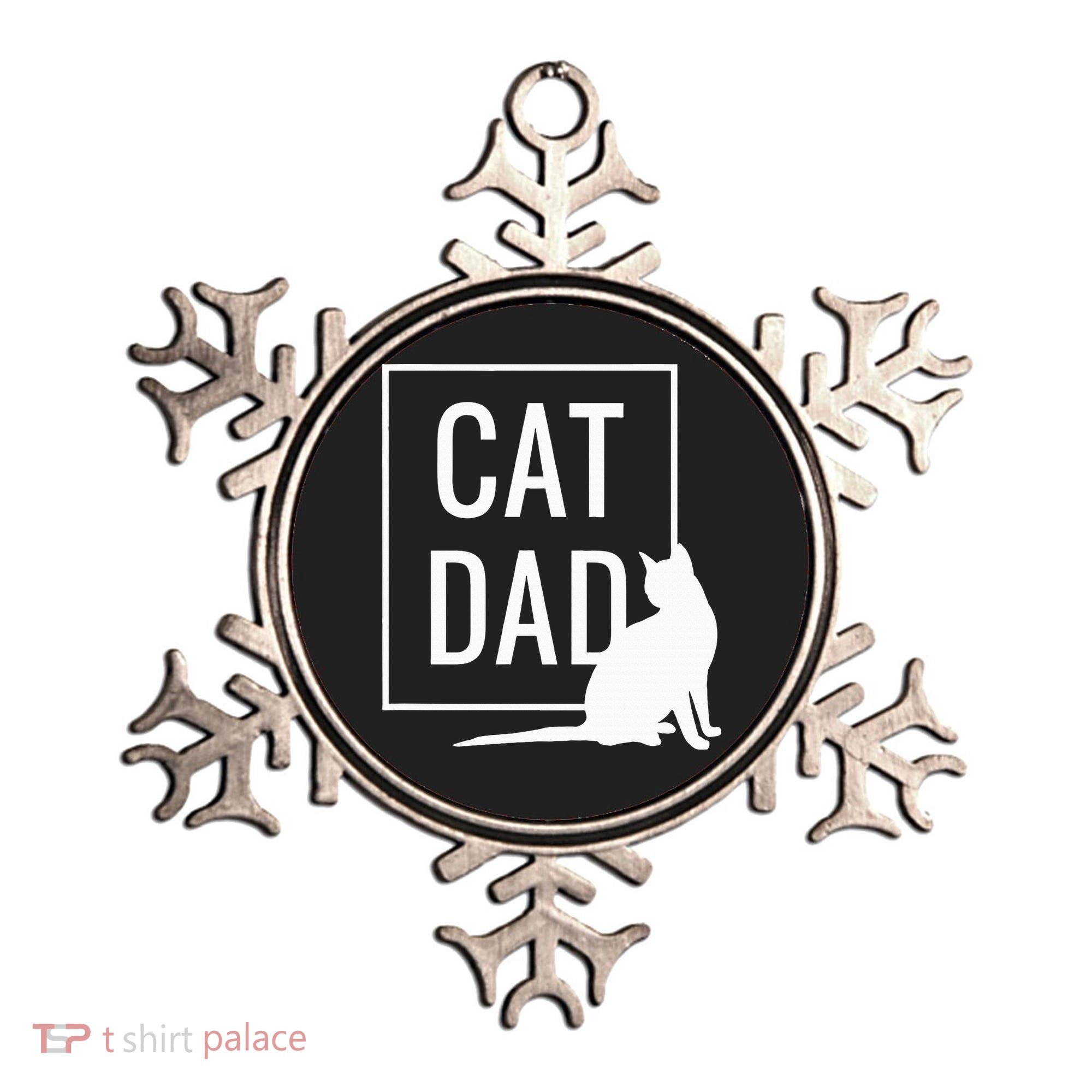 Cat Dad Funny Cat Owner Father Ornament
