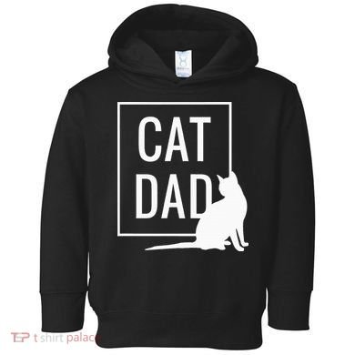 Cat Dad Funny Cat Owner Father Toddler Hoodie