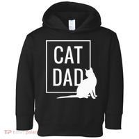 Cat Dad Funny Cat Owner Father Toddler Hoodie thumb 0