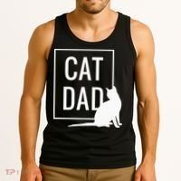 Cat Dad Funny Cat Owner Father Tank Top thumb 3
