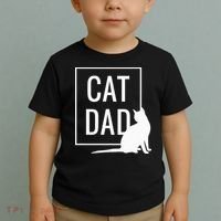 Cat Dad Funny Cat Owner Father Toddler T-Shirt thumb 2