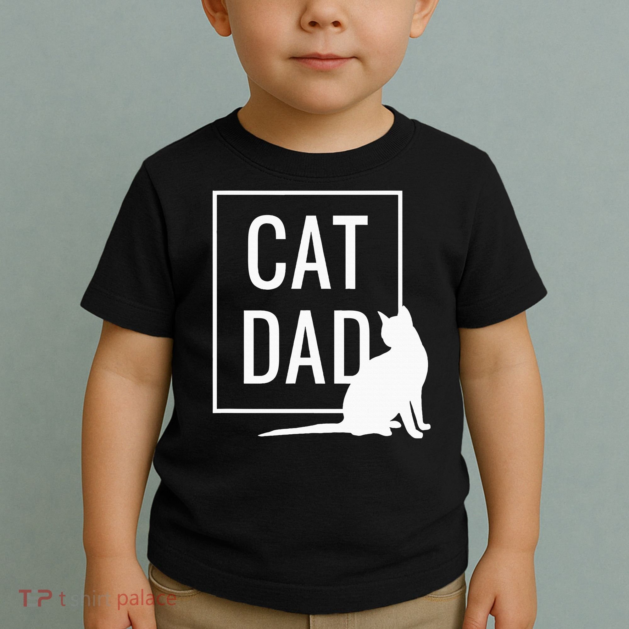 Cat Dad Funny Cat Owner Father Toddler T-Shirt