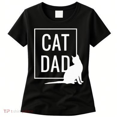 Cat Dad Funny Cat Owner Father Women's T-Shirt