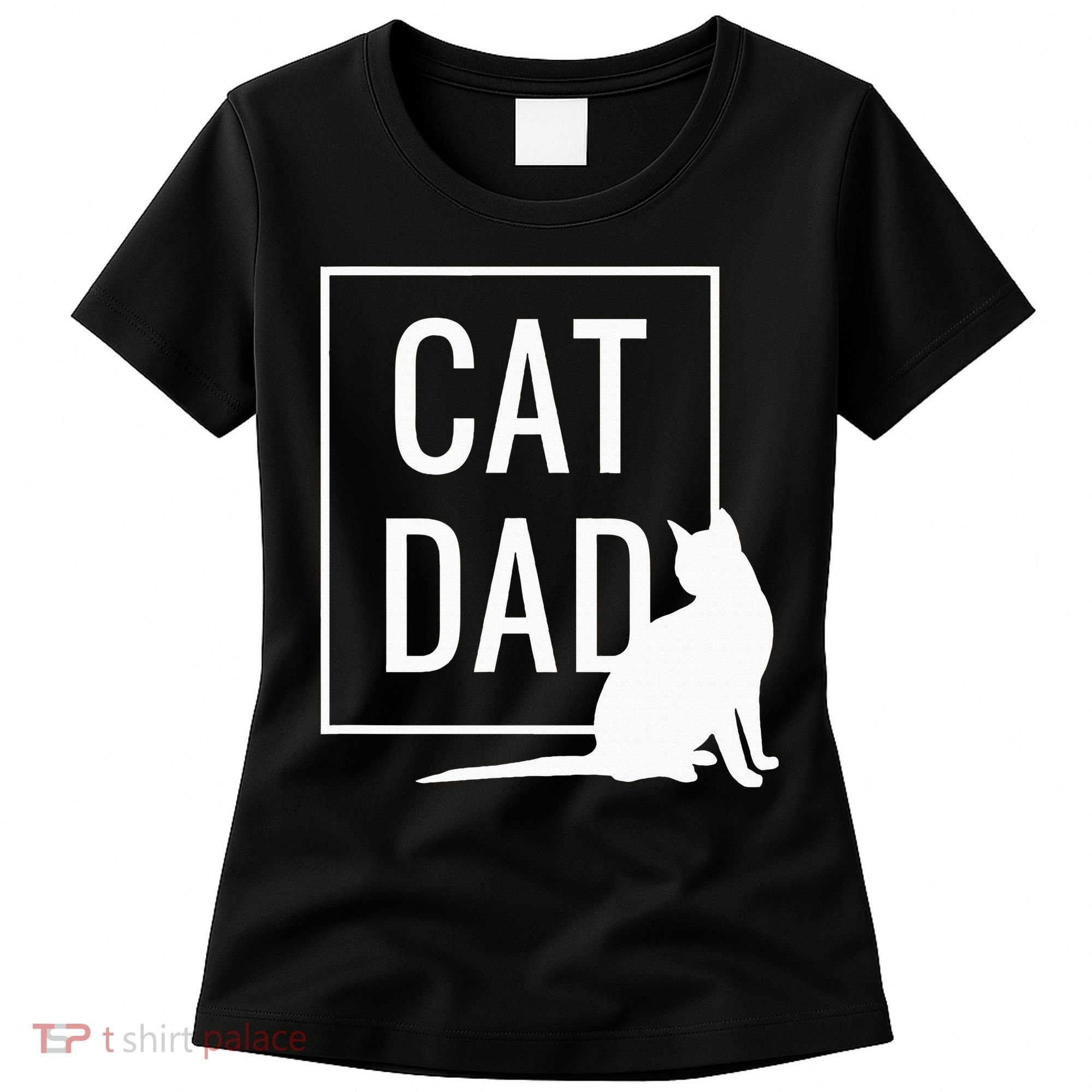 Cat Dad Funny Cat Owner Father Women's T-Shirt
