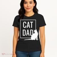 Cat Dad Funny Cat Owner Father Women's T-Shirt thumb 4