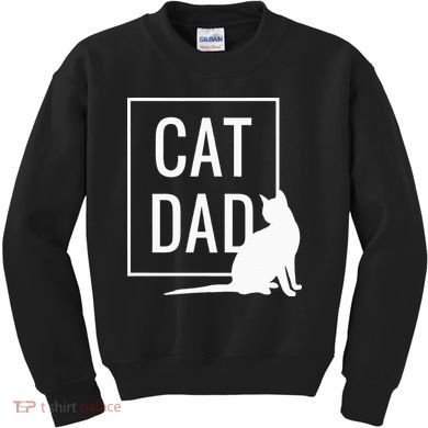 Cat Dad Funny Cat Owner Father Kids Sweatshirt