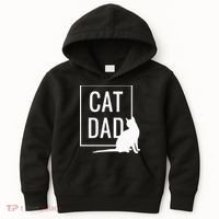 Cat Dad Funny Cat Owner Father Kids Hoodie thumb 0