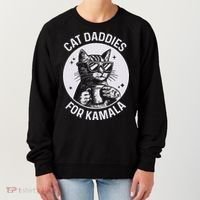Cat Daddies For Kamala Harris Women's Sweatshirt thumb 0