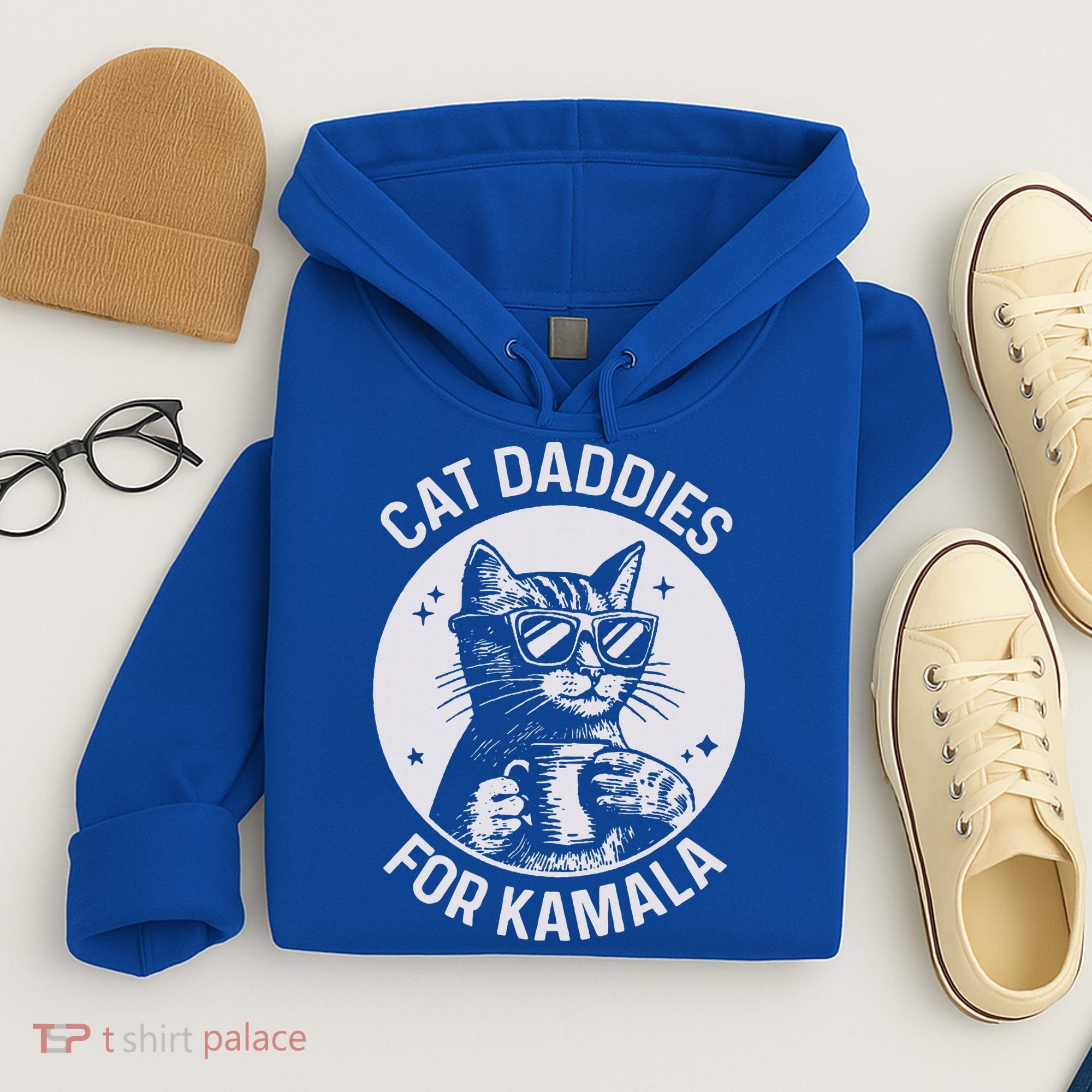 Cat Daddies For Kamala Harris Hoodie