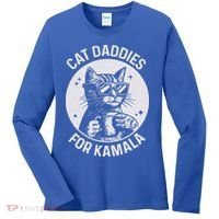 Cat Daddies For Kamala Harris Women's Long Sleeve Shirt thumb 0