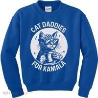 Cat Daddies For Kamala Harris Kids Sweatshirt thumb 0