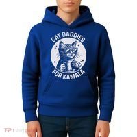 Cat Daddies For Kamala Harris Kids Hoodie thumb 4
