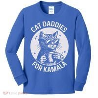 Cat Daddies For Kamala Harris Kids Long Sleeve Shirt thumb 0