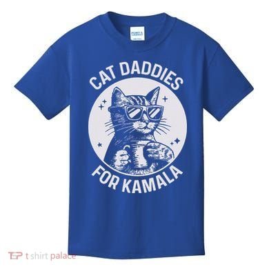 Cat Daddies For Kamala Harris Kids T-Shirt