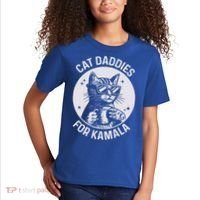 Cat Daddies For Kamala Harris Kids T-Shirt thumb 2
