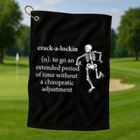 Chiropractor Definition Funny Chiropractic Humor Chiro Lover Gift Golf Towel thumb 1