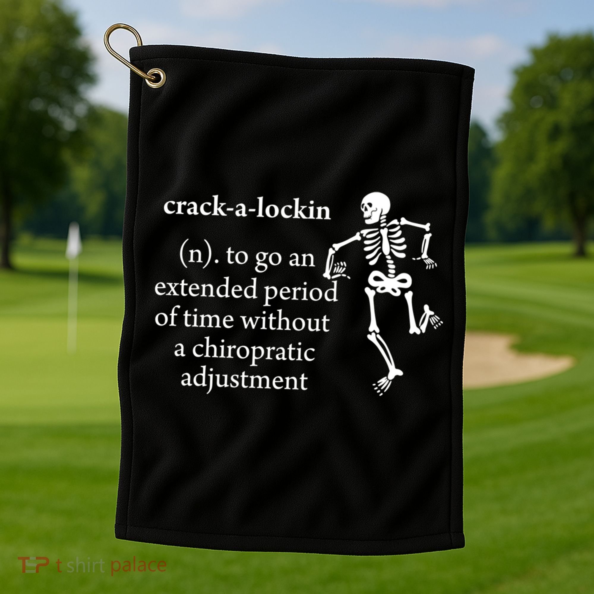 Chiropractor Definition Funny Chiropractic Humor Chiro Lover Gift Golf Towel