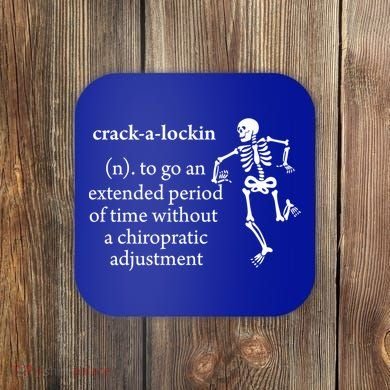 Chiropractor Definition Funny Chiropractic Humor Chiro Lover Gift Coaster