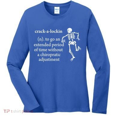 Chiropractor Definition Funny Chiropractic Humor Chiro Lover Gift Women's Long Sleeve Shirt