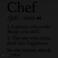 Chef Definition Funny Line Saying Cook Cooking Gifts Chefs T Women's Hoodie thumb 2