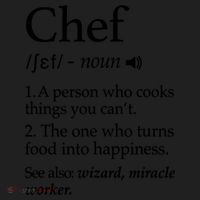 Chef Definition Funny Line Saying Cook Cooking Gifts Chefs T Golf Towel thumb 3