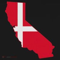 California Denmark Flag Map Hoodie thumb 2