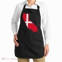 California Denmark Flag Map Apron thumb 2