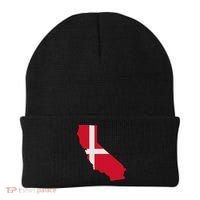California Denmark Flag Map Beanie thumb 0