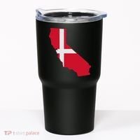 California Denmark Flag Map Tumbler thumb 0